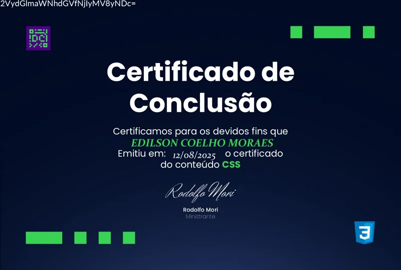 Certificado: CSS Intermediário