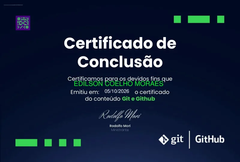 Certificado: Git e GitHub