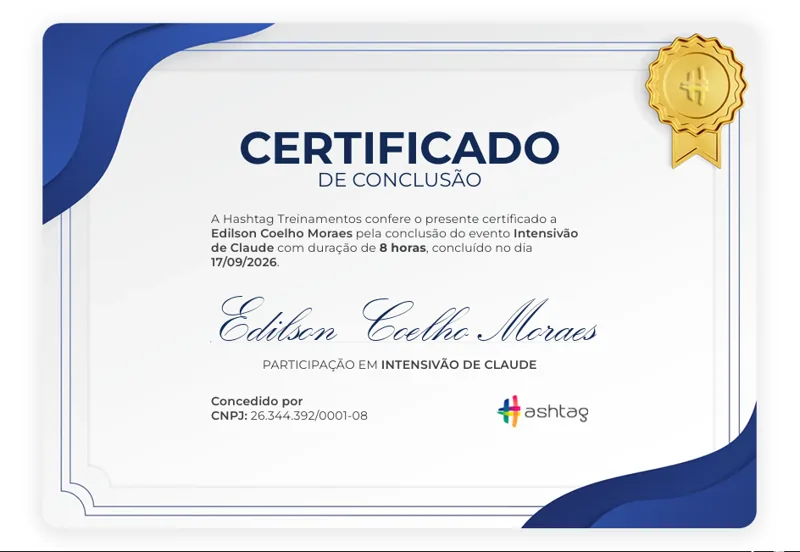 Certificado: Intensivão de Claude